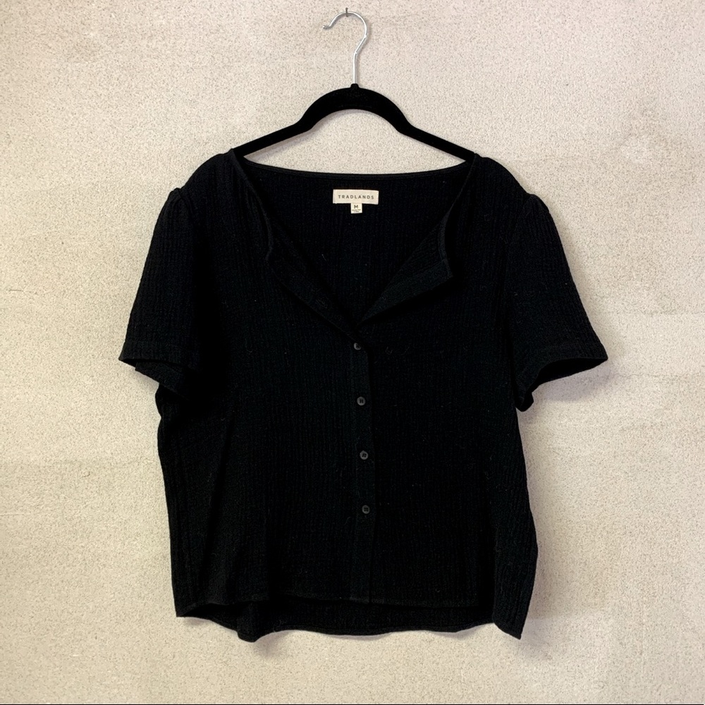 Tradlands button up gauze top